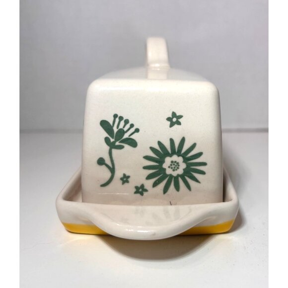 Stick Butter Dish Bee Flower EMMA'S by CW Hand Painting Dutch Wax Singer - Picture 3 of 8